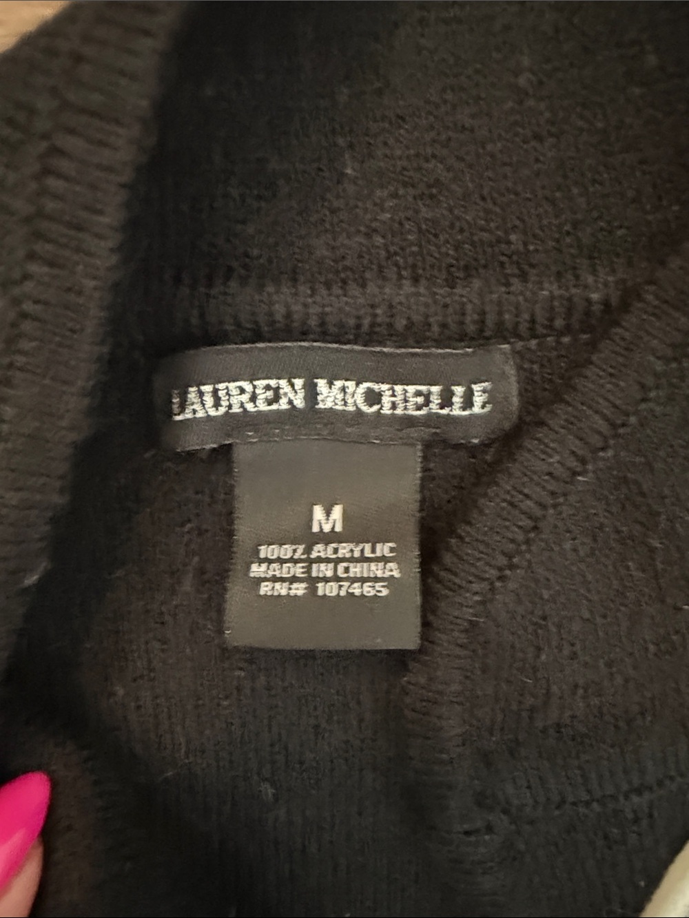 Lauren Michelle Vintage Black Cardigan Duster with cream Scroll Embroidery M - Picture 3 of 9